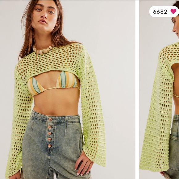 Free People Sweaters - Free people Hayley crochet bolero